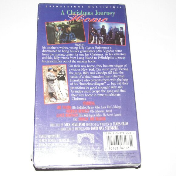 A Christmas Journey Home VHS 1996 Bridgestone Multimedia Abe Vigoda Sherman - Picture 2 of 3